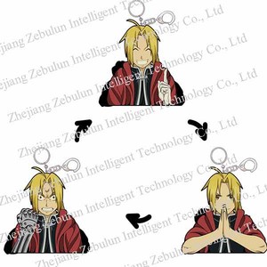 Hơn 500 Mẫu Móc Khóa Thay Đổi Anime 3D Nhẫn Tinh Thần Acrylic PET Móc Khóa Chuyển Động Anime 3D Để Khuyến Mãi - Product Image 1