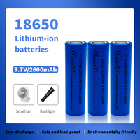 100% Original 18650 cylindrique 3.7V 2600mAh batterie au lithium-ion meilleur prix cellule au lithium Rechargeable 100%
