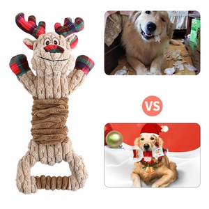 Perro de peluche de Navidad Treat Toy Puzzle Soft Plush Crinkle Chew Christmas Pet <span class=keywords><strong>Dog</strong></span> Squeak Toy - Product Image 2
