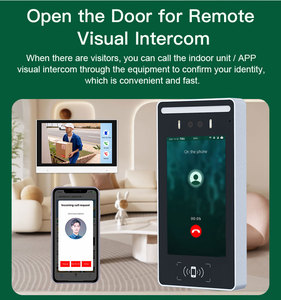 5 inch sinh trắc học kiểm soát truy cập Video intercom App 4 gam Wifi BLE nhận dạng khuôn mặt Linux từ xa sinh trắc học tham dự máy - Product Image 2