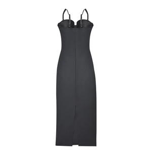 Wholesale Women's Built-in Bra <strong>Long</strong> Bodycon Dress Seamless Slimming <strong>Slip</strong> with Split - Product Image 2