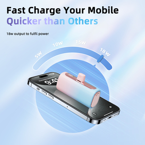 Sạc dự phòng siêu nhỏ gọn 18W 5000mAh, bán chạy năm 2025, sạc nhanh cho iPhone 11 12 13 14, có màn hình LED - Product Image 3