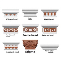 Capuchon et moule Stigma pour colonne romaine, modèle de tête de colonne florale, modèle de pied de colonne pour villa, modèle de décoration de colonne carrée