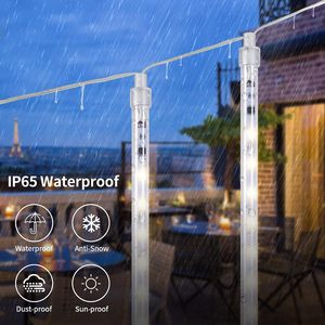 IP65 đánh giá connectable LED String Lights cho cây trang trí tuyết rơi & mưa Icicle cascading đèn - Product Image 5