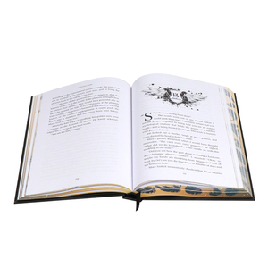 Màu đen và trắng bìa cứng xuất bản cuốn sách viễn tưởng in trang cuối, phun cạnh và foiling trên bìa - Product Image 6