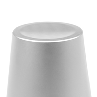 Vaso Reutilizable de Aluminio Plateado para Fiestas, Campamentos y Actividades al Aire Libre, Ecológico, Ligero, Estilo Clásico, con Logotipo que Cambia de Color