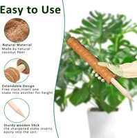 Poteaux de soutien flexibles en fibre de coco et fil d'aluminium pour plantes grimpantes – Fournitures de jardin en gros