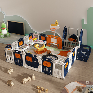 Parque Infantil para Bebés, Corralito de 12+2 Paneles, Multifuncional, Nuevo Diseño, Centro de Actividades Seguro con Puerta, Corralito Portátil - Product Image 2