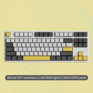 <span class=keywords><strong>Ajazz</strong></span> AK873 3モードRGBゲーミングキーボード87キーホットスワップ可能メカニカルキーボードゲーム - Product Image 4