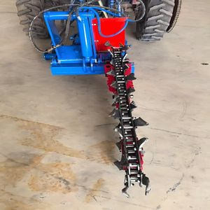 Tractor Attachment Ditcher Trencher Drainage Sloot Machine Motor Versnellingsbak Versnelling 1800Mm Werkdiepte 100-500 M/h Snelheid Gemakkelijk - Product Image 2