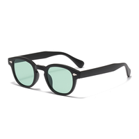 Lunettes de soleil ovales vintage unisexes, monture intégrale en PC, verres de protection UV400, légères, durables, style rétro, pour la conduite et les voyages