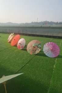 <span class=keywords><strong>Parapluie</strong></span> en papier à l'huile de bambou <span class=keywords><strong>traditionnel</strong></span> chinois 8 nervures Bois Style <span class=keywords><strong>japonais</strong></span> impression droite manuel ouverture automatique voyage - Product Image 4