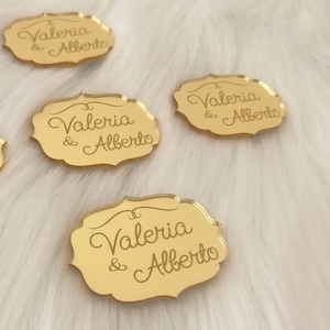 Étiquettes personnalisées en acrylique miroir pour <span class=keywords><strong>mariage</strong></span>, étiquettes nominatives personnalisées pour la fête des mères <span class=keywords><strong>et</strong></span> Noël, imperméables - Product Image 4