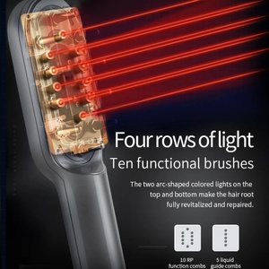 Cepillo Masajeador Eléctrico Inalámbrico Portátil EMS con Luz LED de 4 Colores para el Crecimiento del Cabello y Masaje del Cuero Cabelludo - Product Image 5