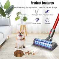 Aspirateur à main Accessoires pour tapis Aspirateur électrique Dysons V7/V8/V10 Tête de brosse à plancher