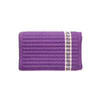 Oreiller de massage Fanocare I55-07 50*30*10cm Couleur violette Design Améthyste naturelle Oreiller de massage pour le cou Oreiller de massage à mémoire de forme