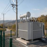 Transformateur immergé dans l'huile à enroulement en cuivre, sur poteau, 33 kV, 2500 kVA, S22, pour éolienne, économie d'énergie, sur commande