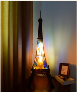 Lámpara de mesa LED DE <span class=keywords><strong>LA</strong></span> <span class=keywords><strong>Torre</strong></span> <span class=keywords><strong>Eiffel</strong></span>, barra de cristal de color contemporánea moderna, Flexible para lectura, control remoto para escritorio de estudio, arte, espacio creativo - Product Image 3