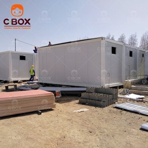 บ้านสำนักงานสำเร็จรูปแบบถอดประกอบได้ Cbox ขนาด 20 ฟุต บ้านขนาดเล็กแบบแผงแซนวิช สำหรับแคมป์ขุดเหมือง บ้านเคลื่อนที่ชั่วคราว บ้านคอนเทนเนอร์ - Product Image 1
