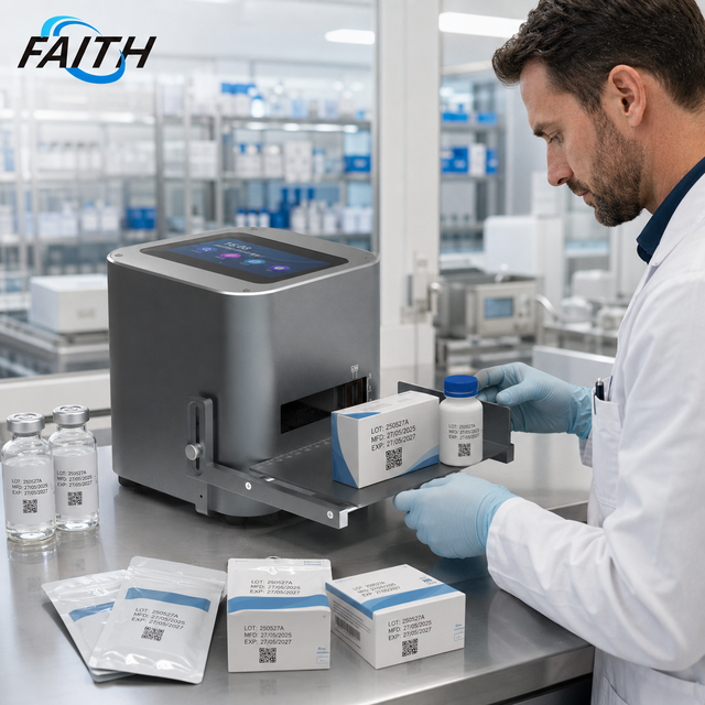Faith Automatic High Resolution Desktop Coding Printer for Batch Number Date Code Printing
