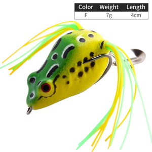 Señuelo de rana pequeña de boca puntiaguda, cebo blando de 7g/4cm, señuelo para lubina negra, aparejos de pesca, señuelo en miniatura - Product Image 5