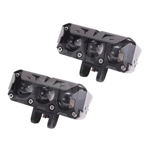 Newest Motorcycle S03 <b>LED</b> Projector Lens Dual Color with 3 Pieces Fish Eye 40w 6000k Auto <b>Work</b> <b>Light</b> Fog Warn Turn <b>LED</b> Lamp - Product Image 3