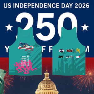 Custom Logo Print Sports Mens Tank Top Sleeveless Celebrate America 250th Independence Day Event Dry Fit Tank Top For Running - Product Image 1