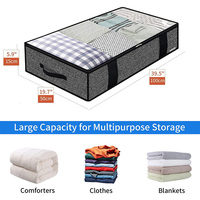 Sac de rangement pliable sous le lit pour couvertures et vêtements en tissu non tissé