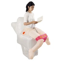 Costume gonflable bâton et cœur, accessoires amusants pour spectacle sur scène, tenue de fête d'Halloween