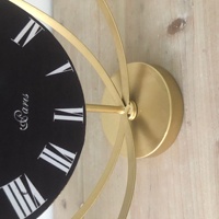 Bon marché D'or De Luxe de Haute Qualité À Quartz Horloge de Table Moderne Conception Drôle Salon Chambre Décoration Alarme Horloge de Bureau