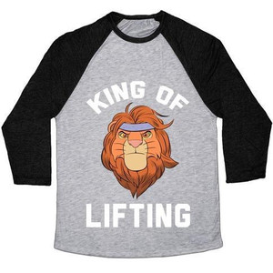 King of Lifting Unisex Tri-Blend <b>Baseball</b> <b>Tee</b> - Product Image 2