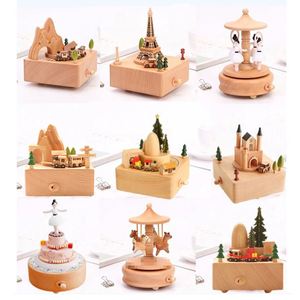 Caja de Música de Madera Creativa con Movimiento de Carrusel, Regalo de Cumpleaños para Niñas, Regalo de San Valentín para Niñas - Product Image 2