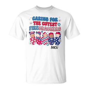 Maglietta NICU per Infermiere - 4 Luglio: Cura i più Carini Petardi - Prodotto Promozionale - Product Image 1