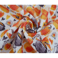 Nouveaux matériaux de produits personnalisés, tissu en tricot imprimé Floral populaire pour les arcs et la robe