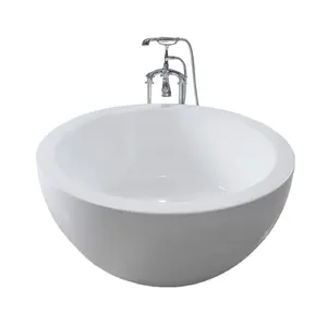 1350mm Zuverlässige Und Günstige Runde Home freistehende Badewannen Whirlpools Acryl Luxus Kleine Depot badewanne