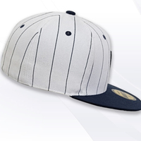 Casquette Snapback Ajustée Broderie Rayée Bon Prix 100% Coton Extérieur Personnalisable Article Tendance Moderne Emballage Carton Fabricant Vietnamien