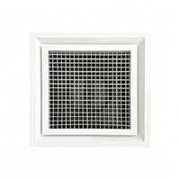 Grille d'aération murale de retour d'air, type nid d'abeille, diffuseur carré en aluminium détachable