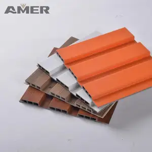 Amer high quality flexible panels interior wood alternative wpc building materials wall tiles natural stone panel