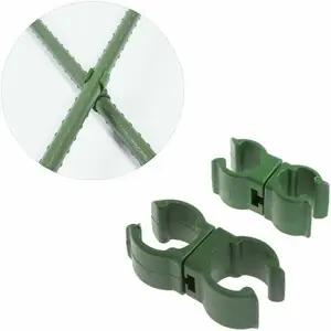 Plastic Fastener plant Bracket Fixed Clamp Garden Plant Grafting Stakes Connector Clip