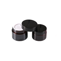 Emballage cosmétique pots de stockage en verre dépoli 8oz avec couvercles Offre Spéciale produits