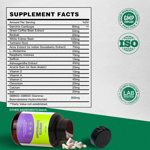 Capsules amincissantes de satiété à haute puissance à base de plantes contrôle du poids Ashwagandha appétit supprimer les capsules de perte de poids rapide pour adulte - Product Image 6