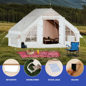 Tentes de camping gonflables avec pompe, tentes de glamping à air, tente gonflable imperméable et coupe-vent facile à installer - Product Image 3