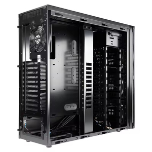 Tùy chỉnh chất lượng cao thép carbon sơn tĩnh điện màu đen xử lý bề mặt trường hợp máy tính nhôm bao vây tấm kim loại chế tạo - Product Image 2