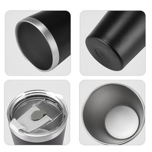 Simple Solid Color 8oz 304 Stainless Steel Flip-top Portable Vacuum Insulated Gift Cup Customizable Car Cup - Product Image 2