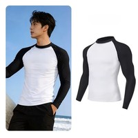 Nouvelle combinaison de plongée en nylon pour homme adulte, manches longues, protection solaire, séchage rapide ; Combinaison anti-méduse pour le surf et la plongée avec tuba toute saison