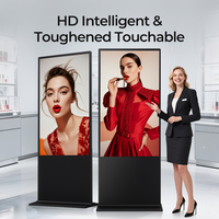 Kiosco de Pantalla Táctil LCD con Gabinete LED de Pie, Tamaño Personalizado 43/49/55 Pulgadas, CMS Basado en la Nube, 1 a 3 Años de Garantía, para Centros Comerciales