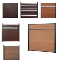 Clôture de jardin en WPC composite co-extrudé, nouveau style 2026, 6ft 8ft, robuste, anti-UV, nouveau design, pour extérieur