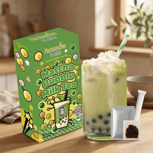 Kits de préparation de bubble tea DIY, boîte de 150g, rapide et pratique, saveur matcha - Product Image 1