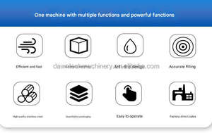 เครื่องบรรจุของเหลวแบบตั้งโต๊ะ เครื่องบรรจุอัตโนมัติ น้ำผึ้ง น้ำมันงา น้ำมันพืช กาว ของเหลวข้นหนืด น้ำมันงา - Product Image 6