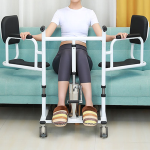 Chaise de transfert pour toilettes, élévateur pour patients avec fonction de toilette et de douche, fauteuil roulant pour personnes handicapées - Product Image 3